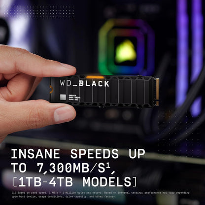 WD_BLACK SN850X 1TB Interne SSD WDS100T2XHE NVMe M.2 2280 - PCIe 4.0 x4 (NVMe)