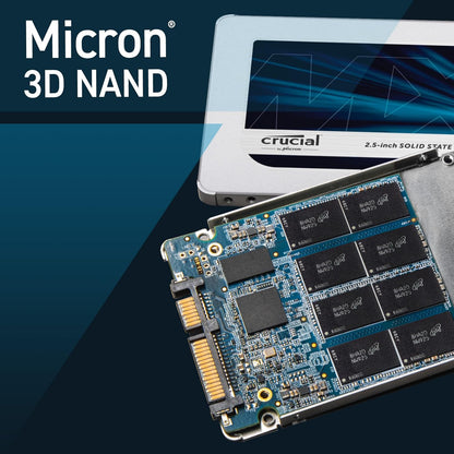 Crucial MX200 SSD 500GB 2.5" SATA III SSD – CT500MX200SSD1 – Solid State Drive