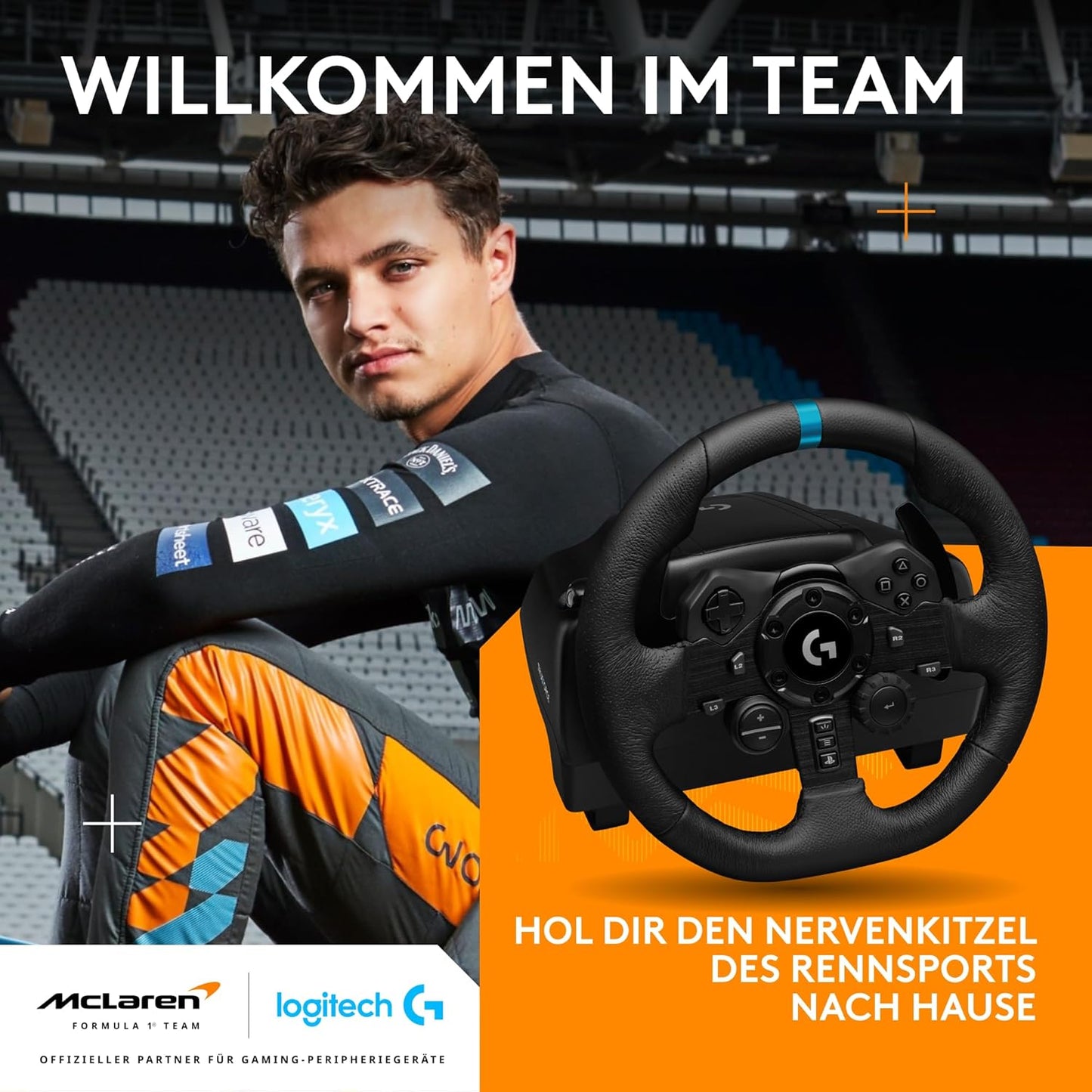 Logitech G G923 Racing Wheel und Pedale TRUEFORCE bis zu 1000 Hz Force Feedback