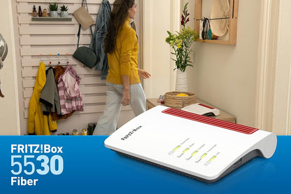 AVM FRITZ!Box 5530 GPON Fiber Router für Glasfaserans. Wi-Fi 6 (WLAN AX) 3GBit/s