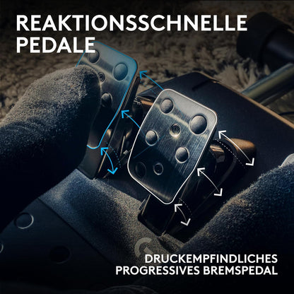 Logitech G G923 Racing Wheel und Pedale TRUEFORCE bis zu 1000 Hz Force Feedback