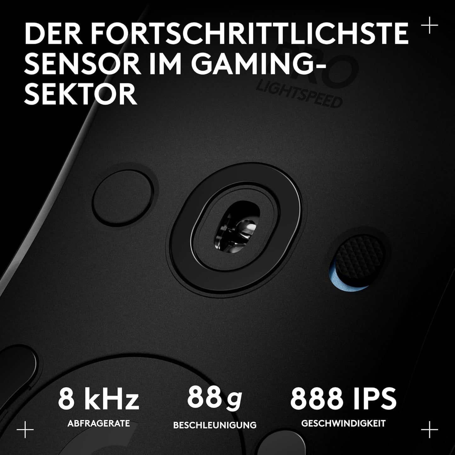 Logitech G PRO 2 LIGHTSPEED kabellose Gaming-Maus 44K-DPI-Sensor & USB-C-Ladef.