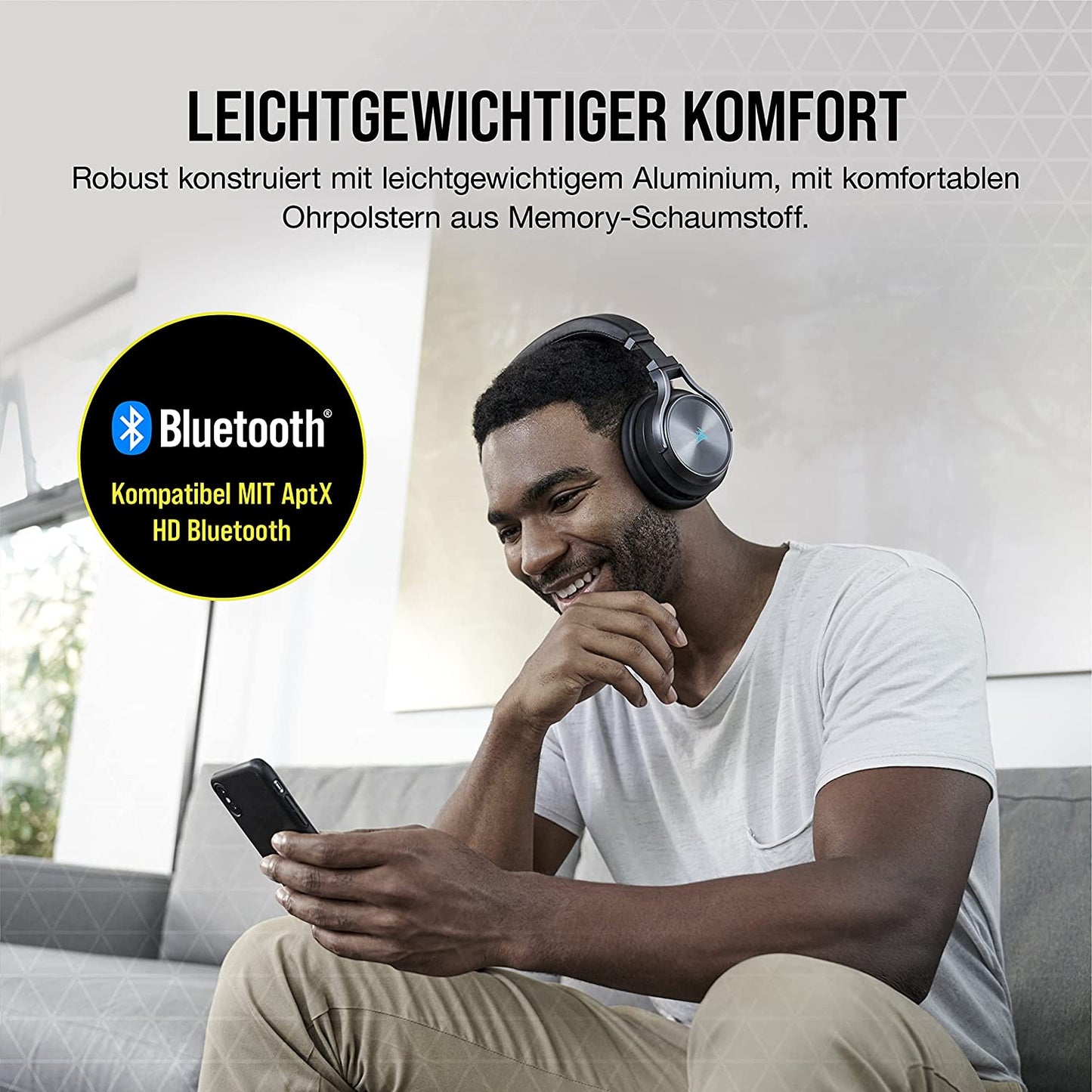 Corsair VIRTUOSO RGB WIRELESS XT Gaming Headset Bluetooth Dolby Atmos für PC/Mac