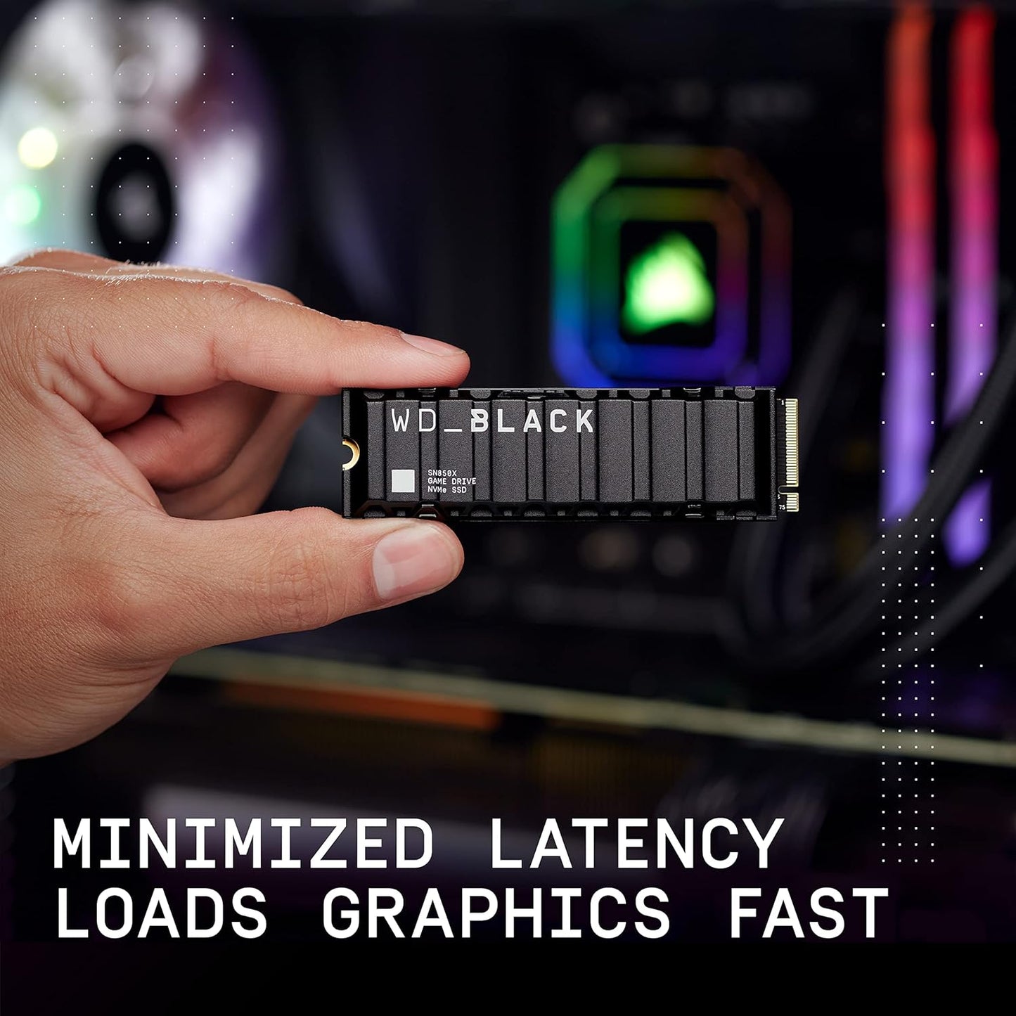 WD_BLACK SN850X 1TB Interne SSD WDS100T2XHE NVMe M.2 2280 - PCIe 4.0 x4 (NVMe)