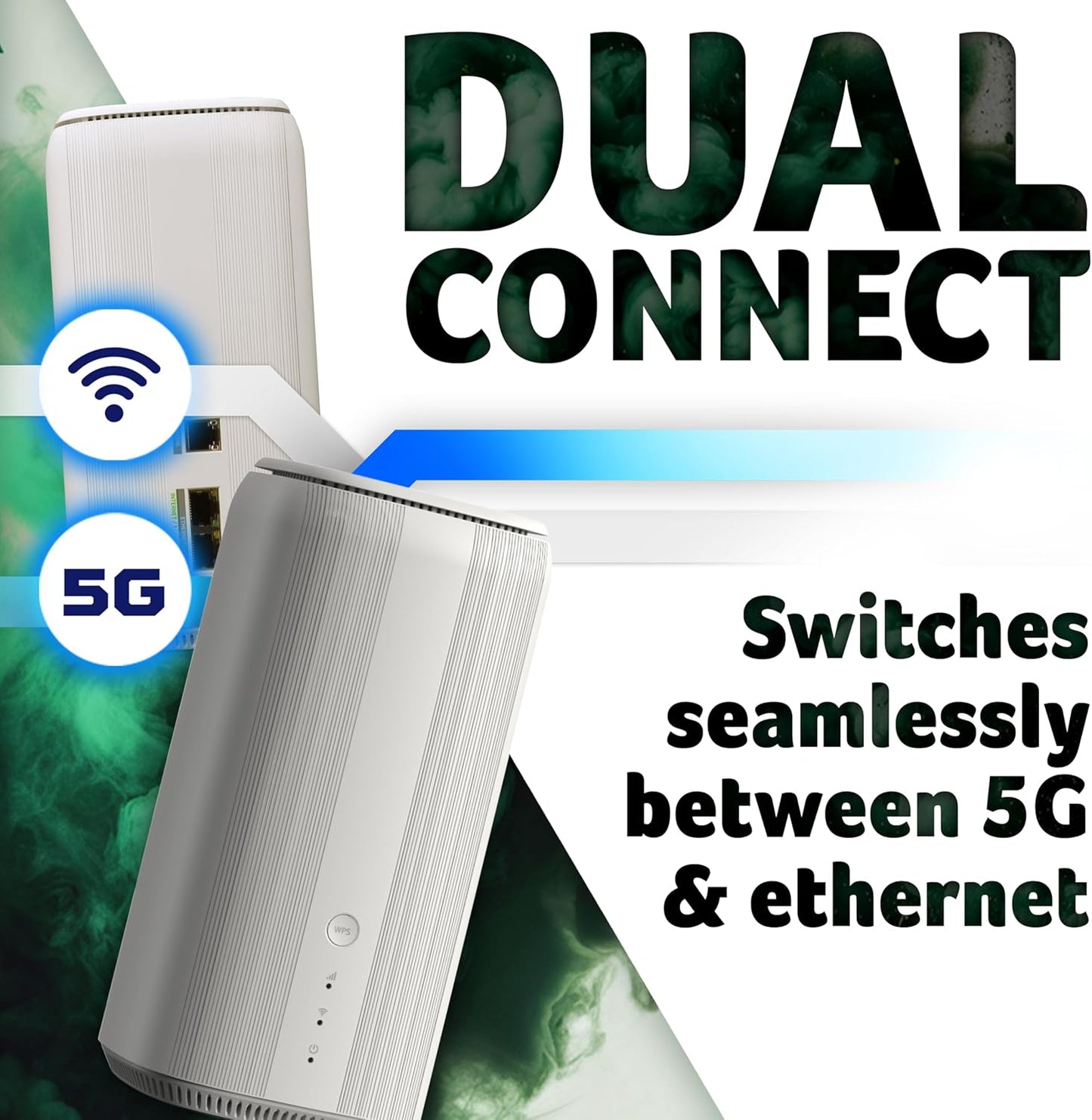 Acer Connect X6E 5G Router Dual Connectivity 5G/WAN WiFi6 for up to 128 Devices