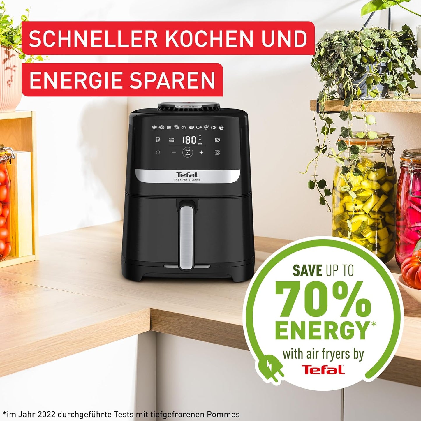 Tefal Easy Fry Silence Heißluftfritteuse XL Airfryer leise Frittieren ohne Fett