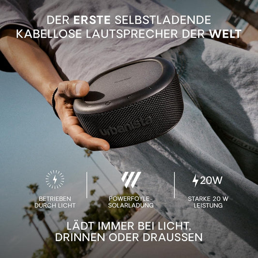 Urbanista Malibu Kabelloser/Solarbetriebener Bluetooth-Lautsprecher Wasserdicht