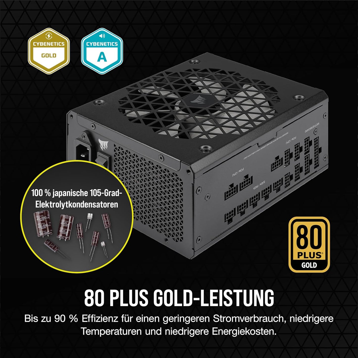 Corsair RMx Shift RM1000x Vollmodulares ATX Netzteil 1000 Watt 80 PLUS GOLD
