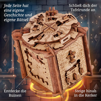 iDventure Cluebox Das Geheimnis von Camelot Escape Room Holzpuzzle  Rätselbox