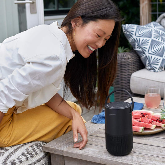 Bose Portable Home Speaker Schwarz – WLAN & Bluetooth Lautsprecher 360°-Sound