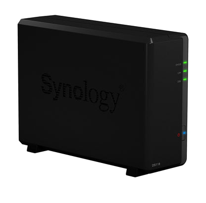 Synology DS118 1-Bay NAS Leistungsstarker Netzwerkspeicher, Medienserver, Cloud