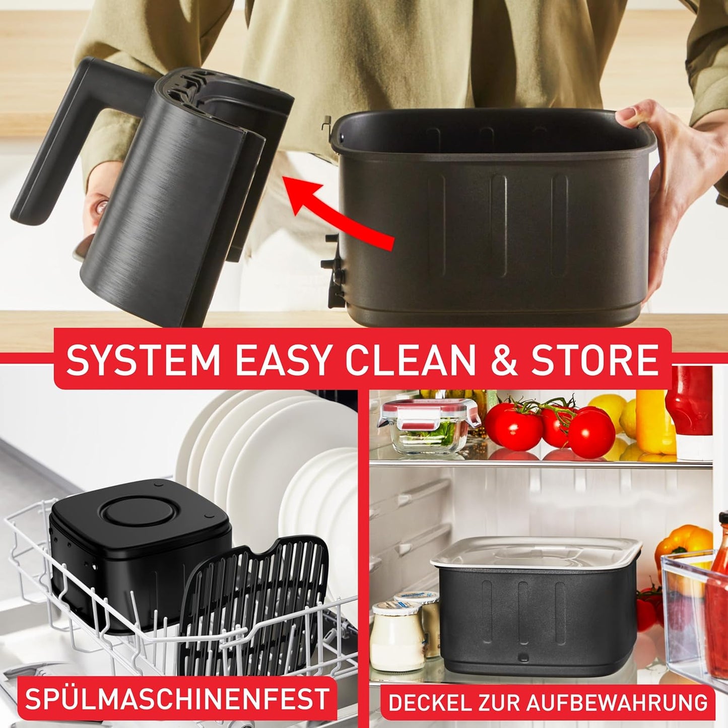 Tefal Easy Fry Silence Heißluftfritteuse XL Airfryer leise Frittieren ohne Fett