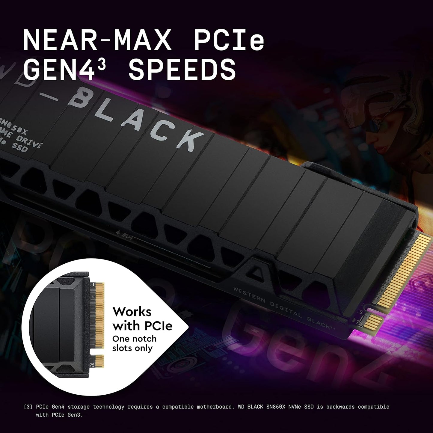 WD_BLACK SN850X 1TB Interne SSD WDS100T2XHE NVMe M.2 2280 - PCIe 4.0 x4 (NVMe)