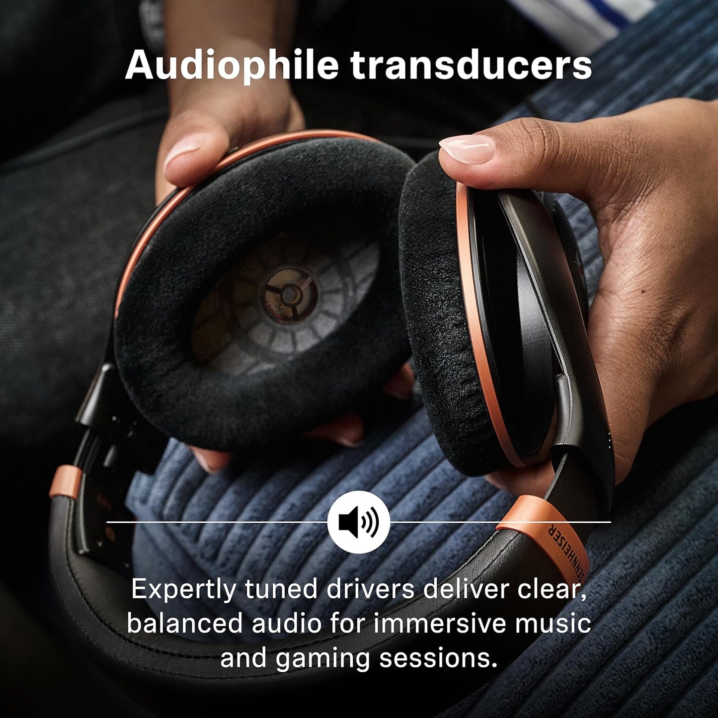 Sennheiser HD 505 Headset - Copper-Edition Wired Studio-Kopfhörer für Gaming