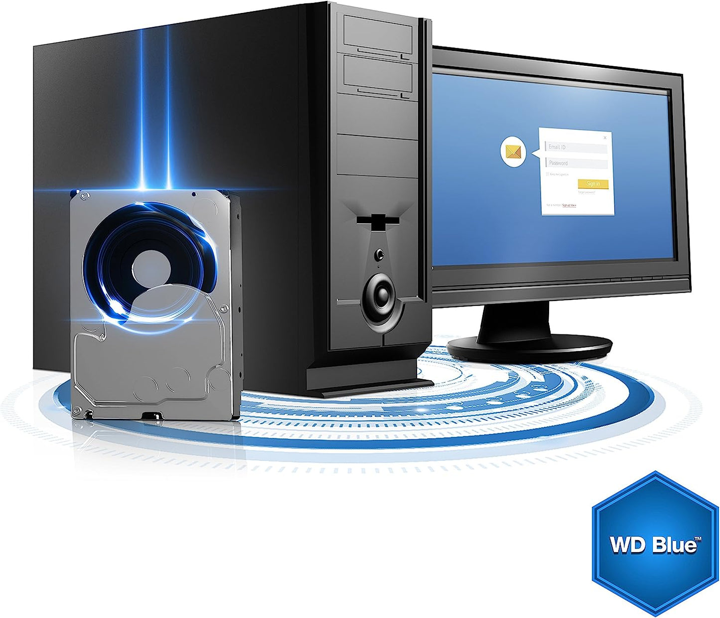 Western Digital WD Blue 640GB Interne Festplatte WD6400AAKS 3,5 Zoll HDD SATA2