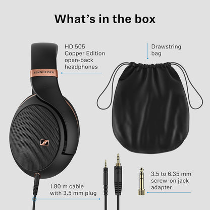 Sennheiser HD 505 Headset - Copper-Edition Wired Studio-Kopfhörer für Gaming