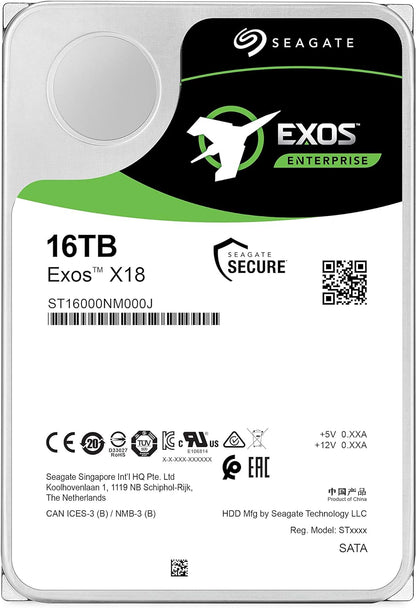 Seagate Exos X18 16TB Interne Festplatte ST16000NM000J 3,5 Zoll HDD SATA3 256MB