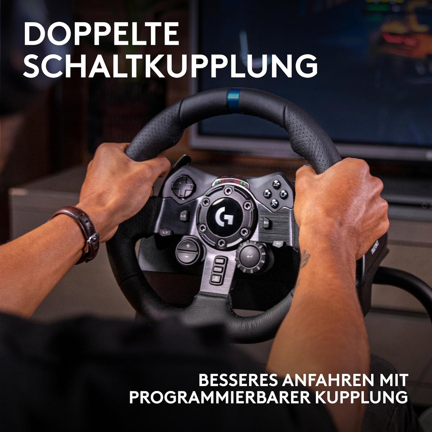 Logitech G G923 Racing Wheel und Pedale TRUEFORCE bis zu 1000 Hz Force Feedback