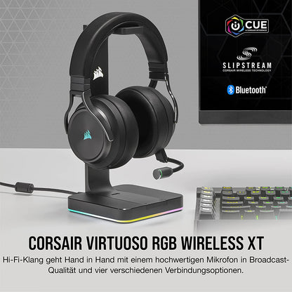 Corsair VIRTUOSO RGB WIRELESS XT Gaming Headset Bluetooth Dolby Atmos für PC/Mac