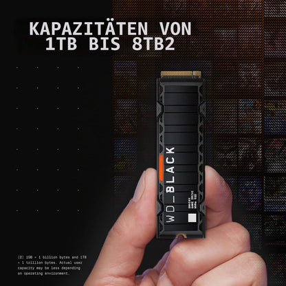 WD_BLACK SN850X 4TB Interne SSD WDS400T2XHE NVMe M.2 2280 - PCIe 4.0 x4 (NVMe)