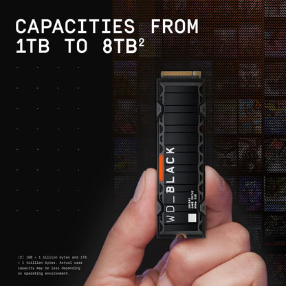 WD_BLACK SN850X 1TB Interne SSD WDS100T2XHE NVMe M.2 2280 - PCIe 4.0 x4 (NVMe)