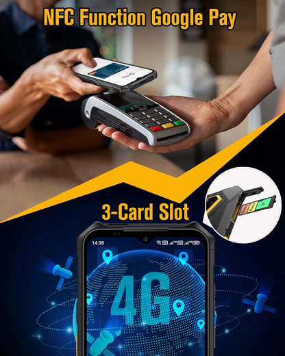 Ulefone Armor X13 Outdoor Smartphone 64GB / 6GB RAM Dual SIM – 50MP Kamera + 24MP Infrarot-Nachtsichtkamera