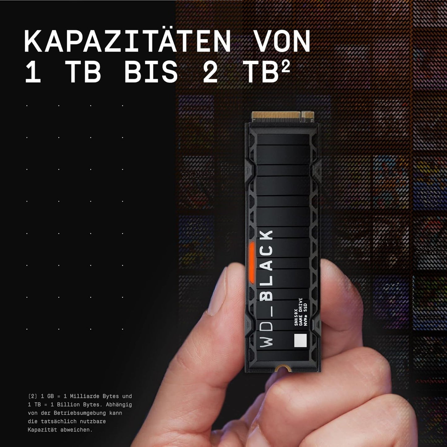 WD_BLACK SN850X 2TB Interne SSD WDS200T2XHE M.2 2280 - PCIe 4.0 x4 (NVMe)