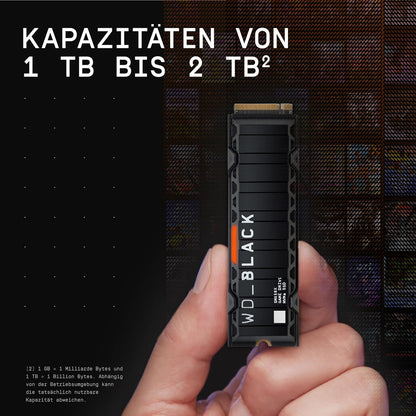 WD_BLACK SN850X 2TB Interne SSD WDS200T2XHE M.2 2280 - PCIe 4.0 x4 (NVMe)