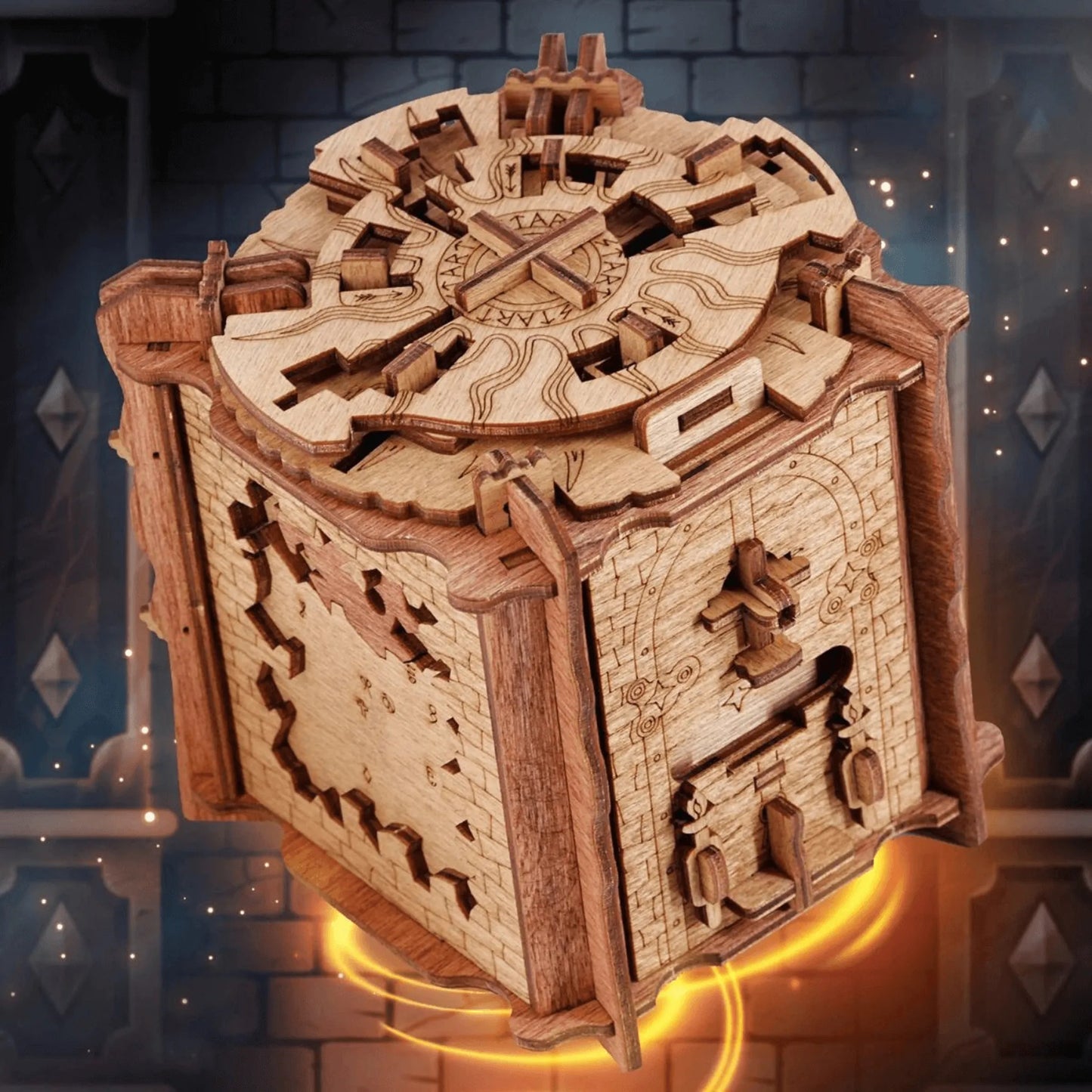 iDventure Cluebox Das Geheimnis von Camelot Escape Room Holzpuzzle  Rätselbox