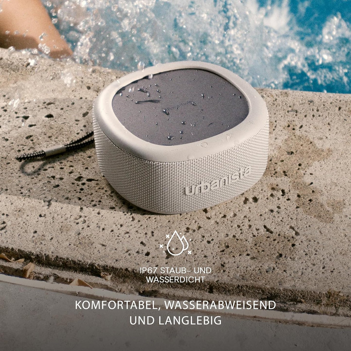 Urbanista Malibu Kabelloser/Solarbetriebener Bluetooth-Lautsprecher Wasserdicht