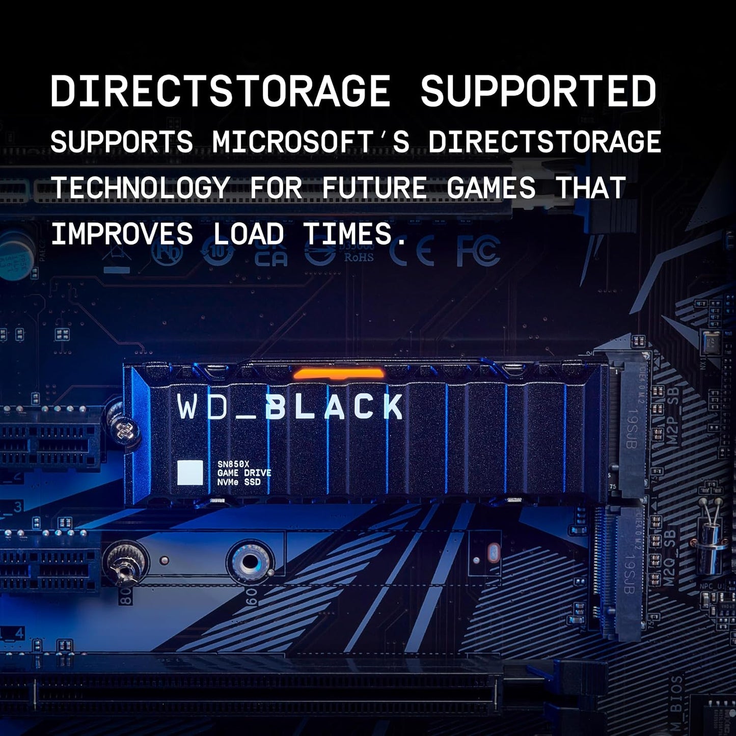 WD_BLACK SN850X 1TB Interne SSD WDS100T2XHE NVMe M.2 2280 - PCIe 4.0 x4 (NVMe)