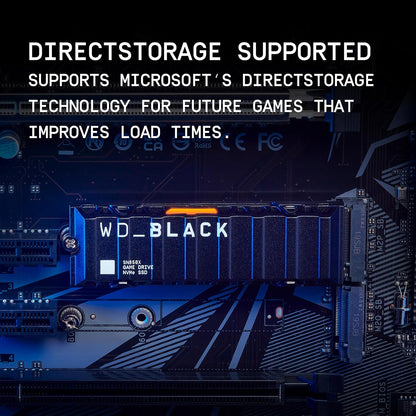 WD_BLACK SN850X 1TB Interne SSD WDS100T2XHE NVMe M.2 2280 - PCIe 4.0 x4 (NVMe)