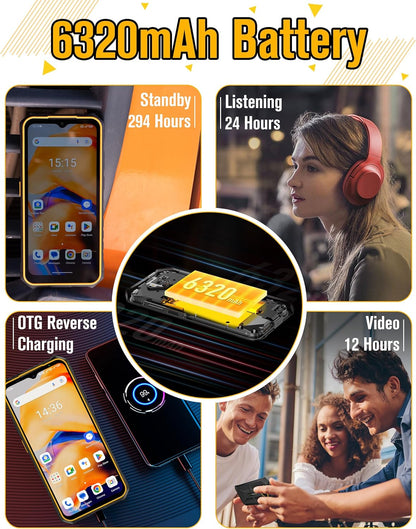 Ulefone Armor X13 Outdoor Smartphone 64GB / 6GB RAM Dual SIM – 50MP Kamera + 24MP Infrarot-Nachtsichtkamera