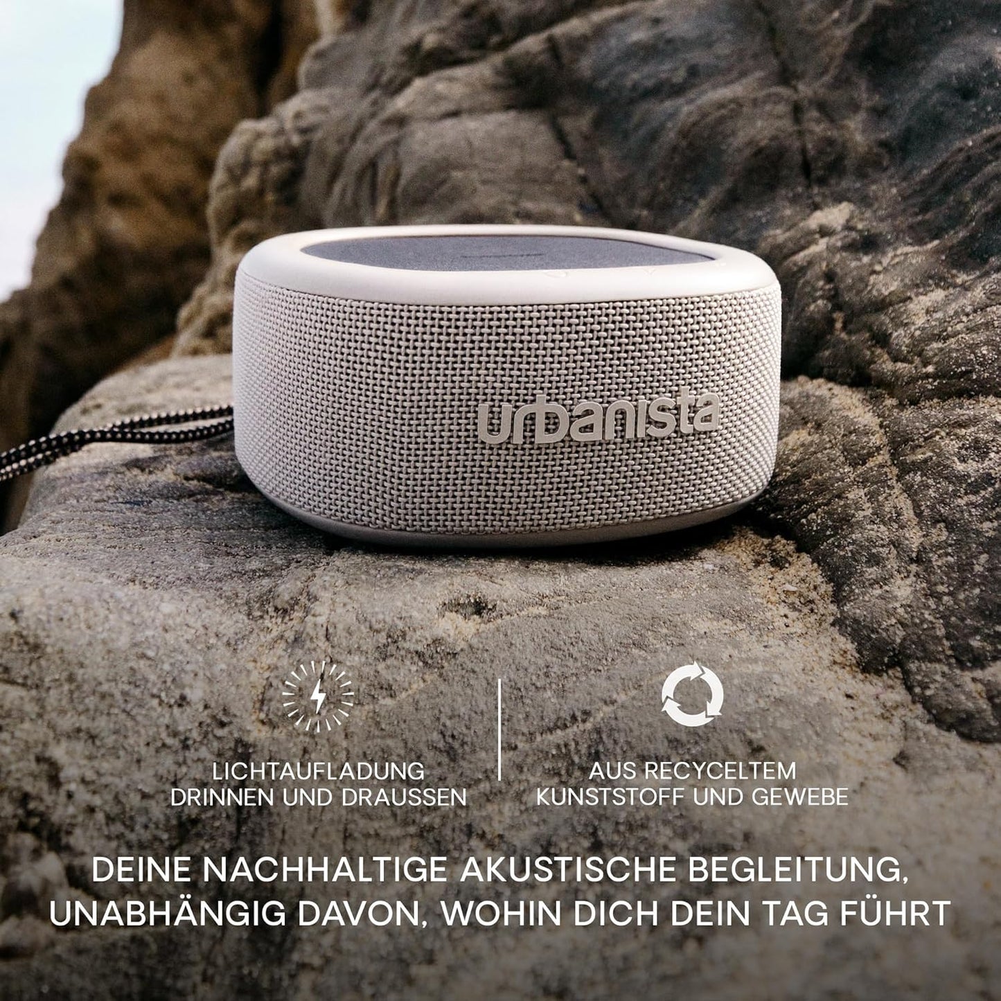 Urbanista Malibu Kabelloser/Solarbetriebener Bluetooth-Lautsprecher Wasserdicht