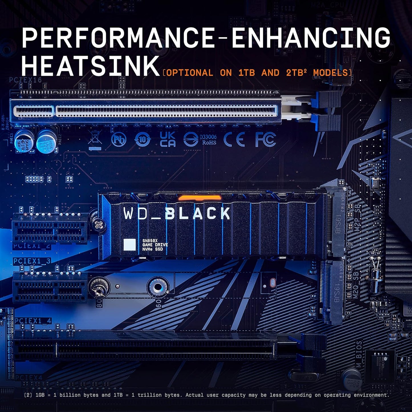 WD_BLACK SN850X 4TB Interne SSD WDS400T2XHE NVMe M.2 2280 - PCIe 4.0 x4 (NVMe)