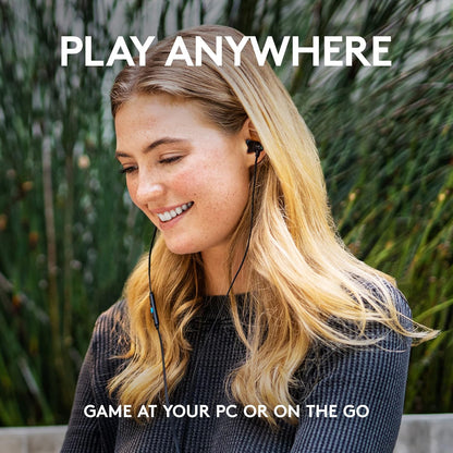 Logitech G G333 Kopfhörer VR Edition Gaming InEar Buds für Oculus Quest Schwarz
