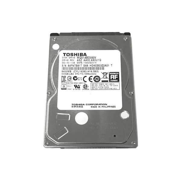 Toshiba 500GB Interne Festplatte MQ01ABD050V 2,5 Zoll HDD SATA2 5400RPM 8MB