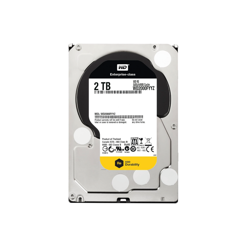 Western Digital WD RE 2TB Interne Festplatte WD2000FYYZ 3,5 Zoll HDD SATA 6Gb/s