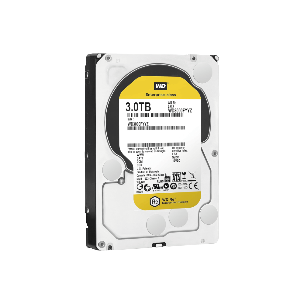 WD Western Digital RE 3TB Interne Festplatte WD3000FYYZ 3,5 Zoll HDD SATA 6 Gb/s
