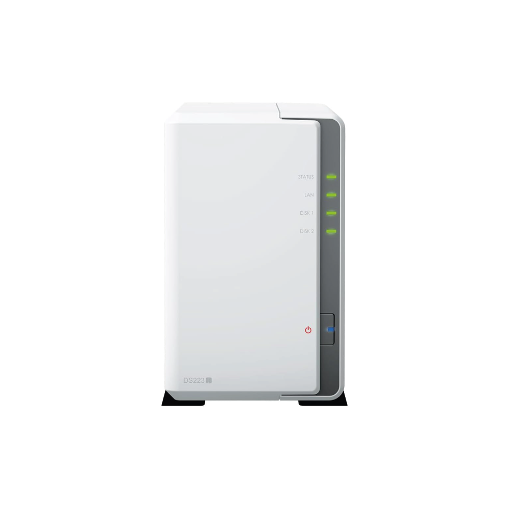 Synology DS223J NAS Server System 2bay Diskstation 8TB vorinst. Seagate IronWolf