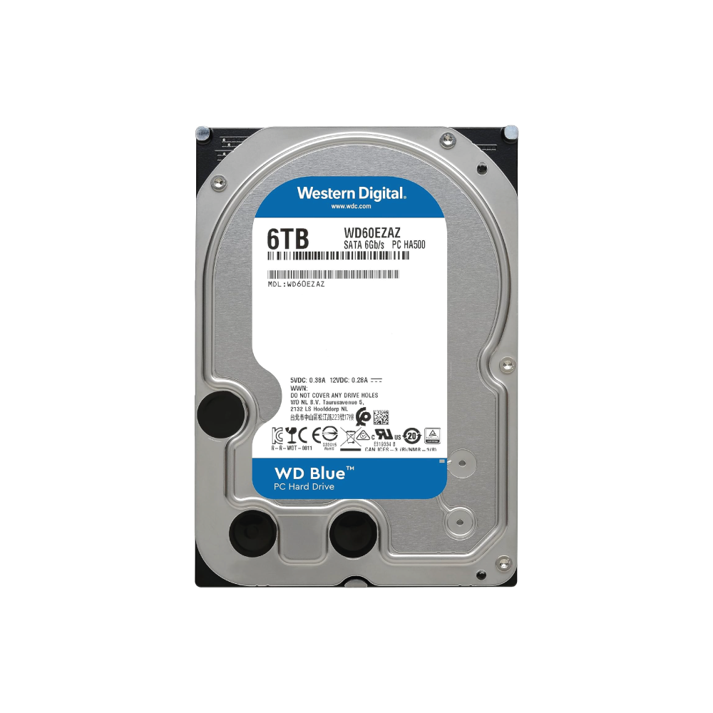 Western Digital Blue 6TB Interne Festplatte WD60EZAZ 3,5 Zoll HDD SATA3 5400RPM