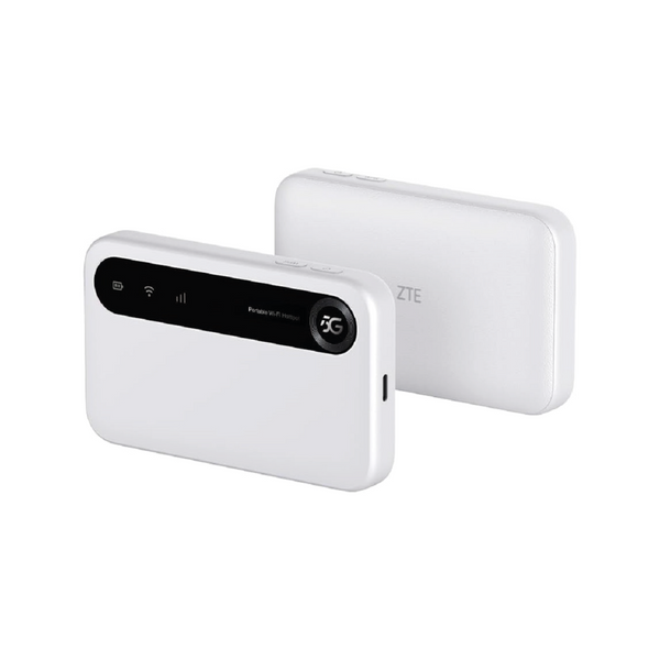 ZTE U50 Mobiler Router Hotspot 5G WiFi mit SIM-Steckplatz bis zu 32 Geräte  Weiß