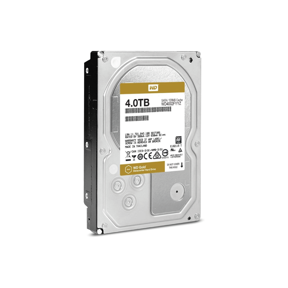 Western Digital WD Gold 4TB Interne Festplatte WD4002FYYZ 3,5 Zoll HDD SATA3
