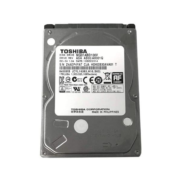 Toshiba 1TB Interne Festplatte MQ01ABD100V 2,5 Zoll HDD SATA2 5400RPM 8MB