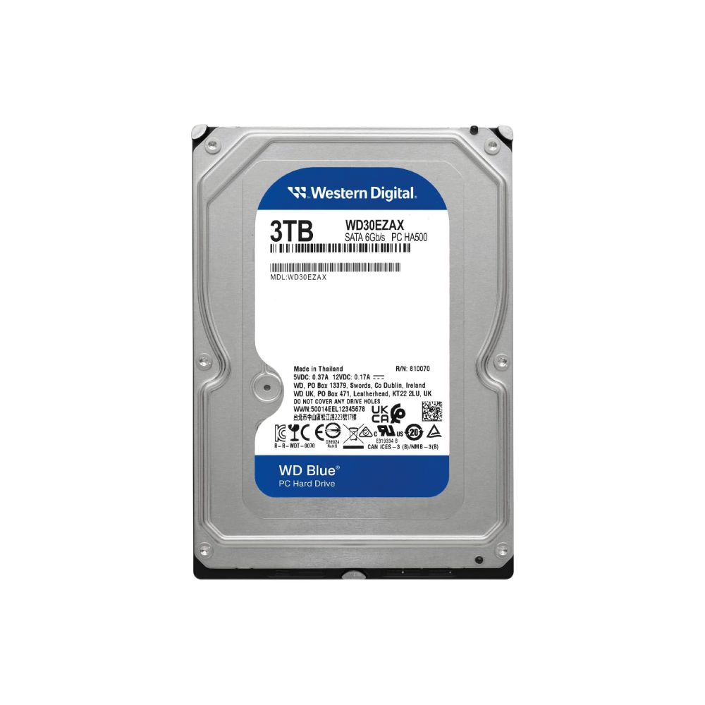 Western Digital WD Blue 3TB Interne Festplatte WD30EZAX 3,5 Zoll HDD SATA3 256MB