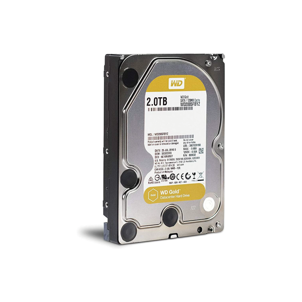 Western Digital WD Gold 2TB Interne Festplatte WD2005FBYZ 3,5 Zoll HDD SATA3