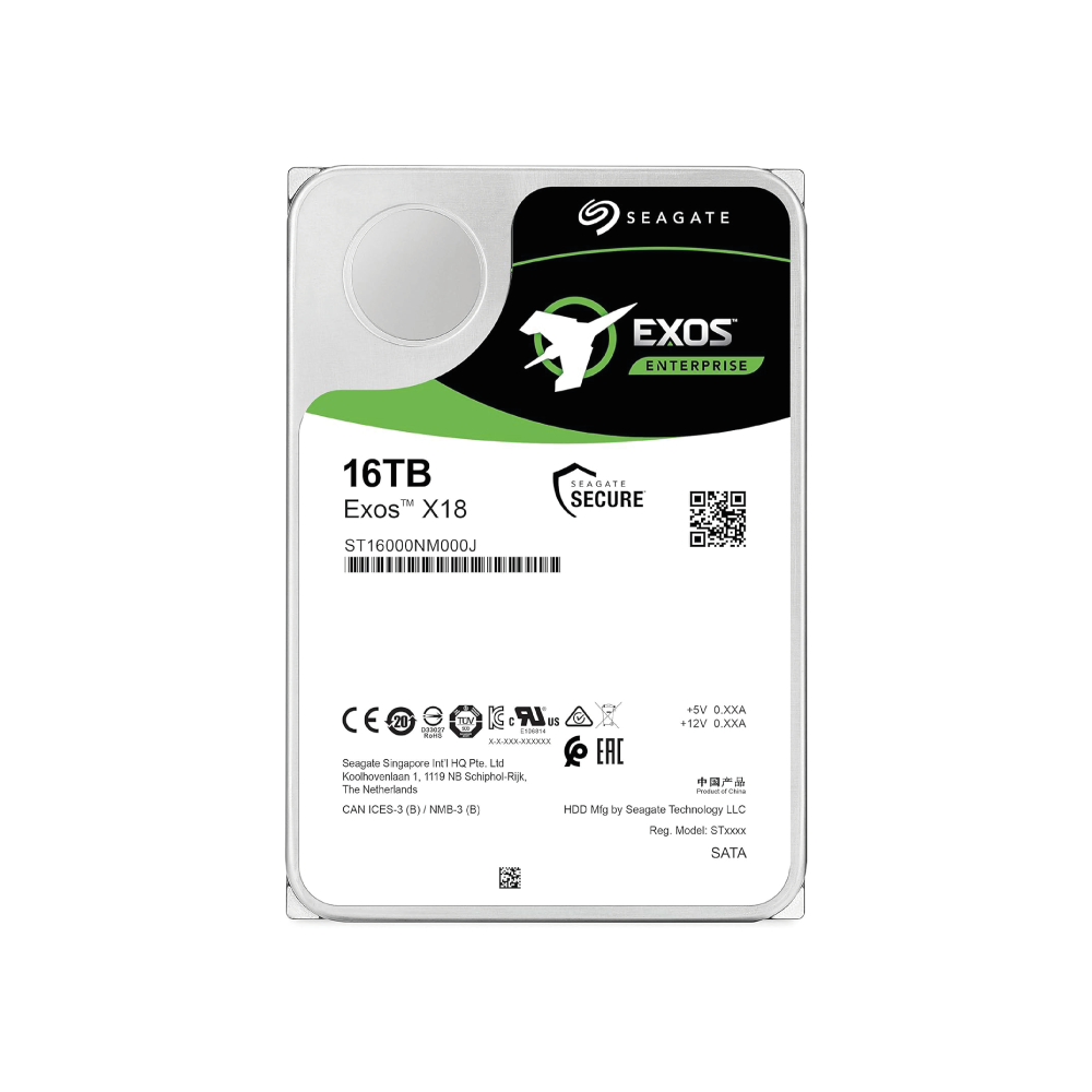 Seagate Exos X18 16TB Interne Festplatte ST16000NM000J 3,5 Zoll HDD SATA3 256MB