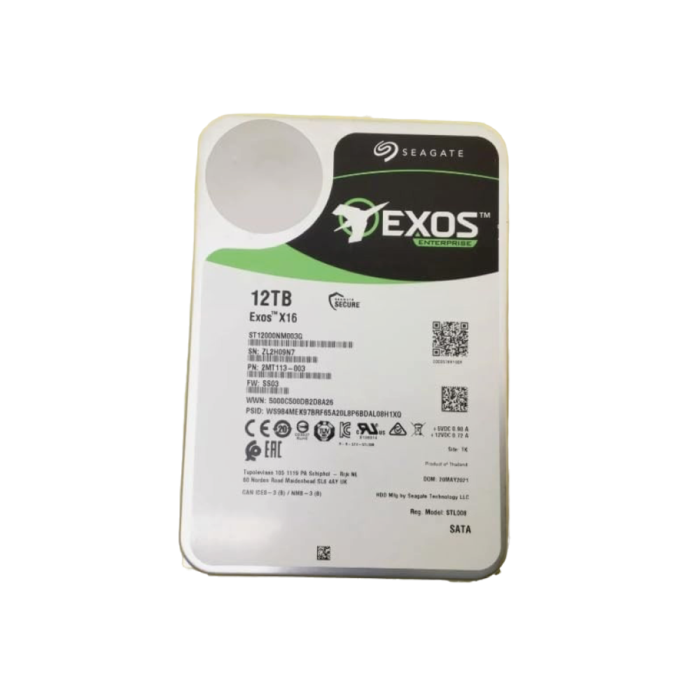 Seagate Exos X16 12TB Interne Server Festplatte ST12000NM003G 3,5 Zoll HDD SATA