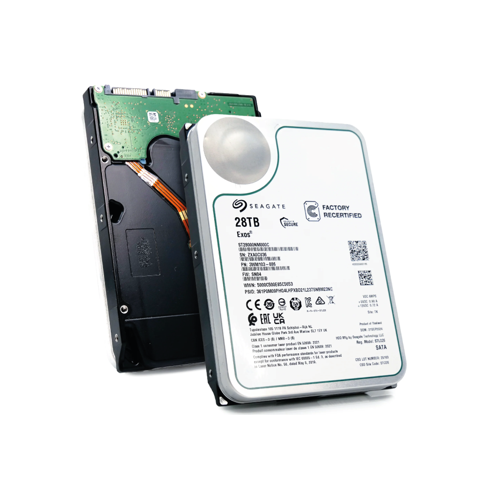 Seagate Exos 28TB Interne Festplatte ST28000NM000C 3,5 Zoll HDD SATA3 512MB