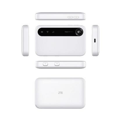 ZTE U50 Mobiler 5G WiFi Hotspot mit SIM-Steckplatz bis zu 32 Geräte - Weiß